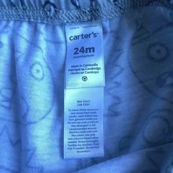 4/$20🥳 Carter’s Monster Pajama Bottoms - Picture 3 of 3